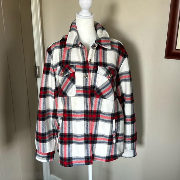 Sage flannel shacket - Picture 1 of 3